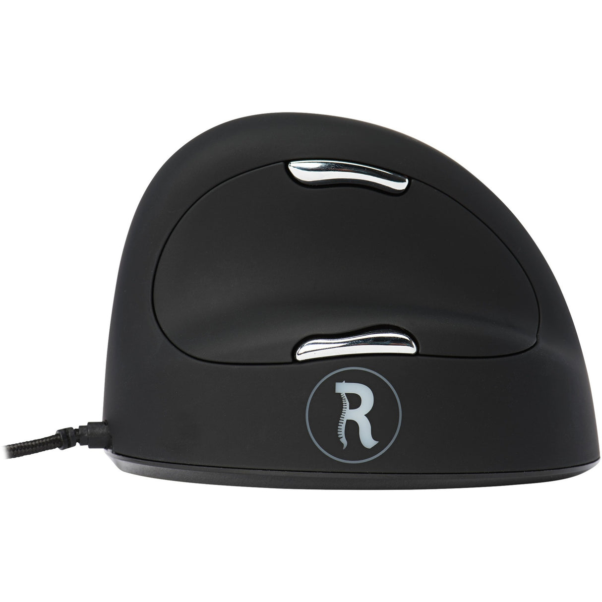 R-go tools he break ergonomische muis (zwart zilver, 2400dpi, rechts, large (handlengte boven de 185mm))