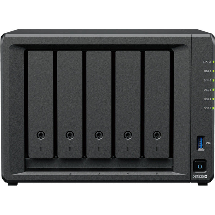Synology Diskstation DS1525+ NAS (schwarz, 2x LAN, USB)
