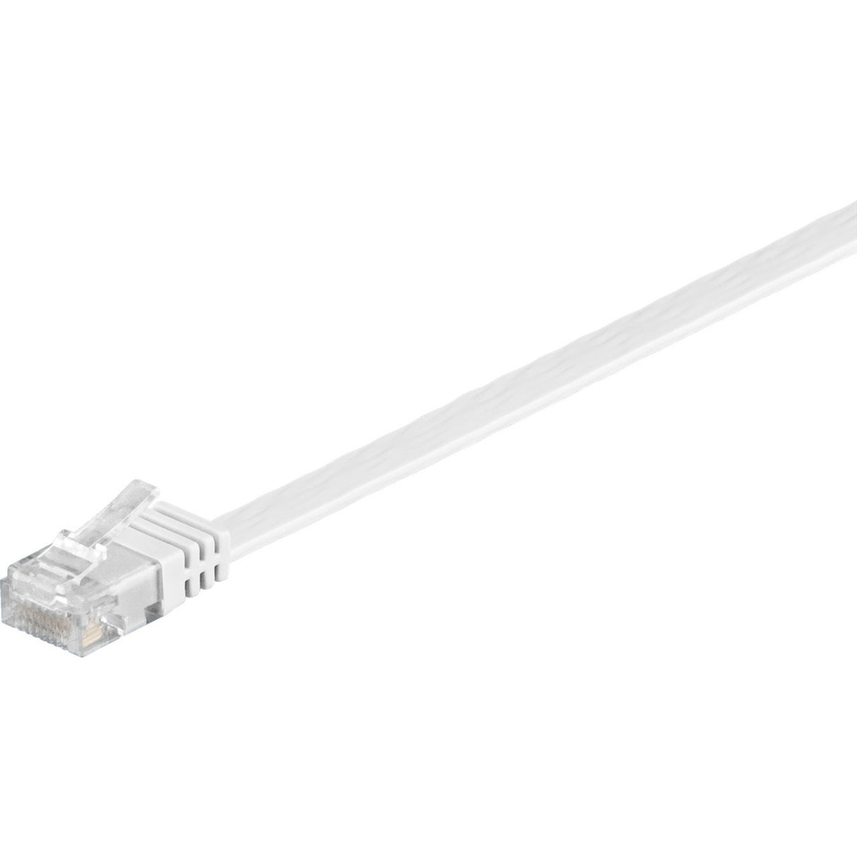Goobay Netzwerkkabel RJ-45 u UTP mit Cat.5e (weiß, 20 Meter, Flachkabel)