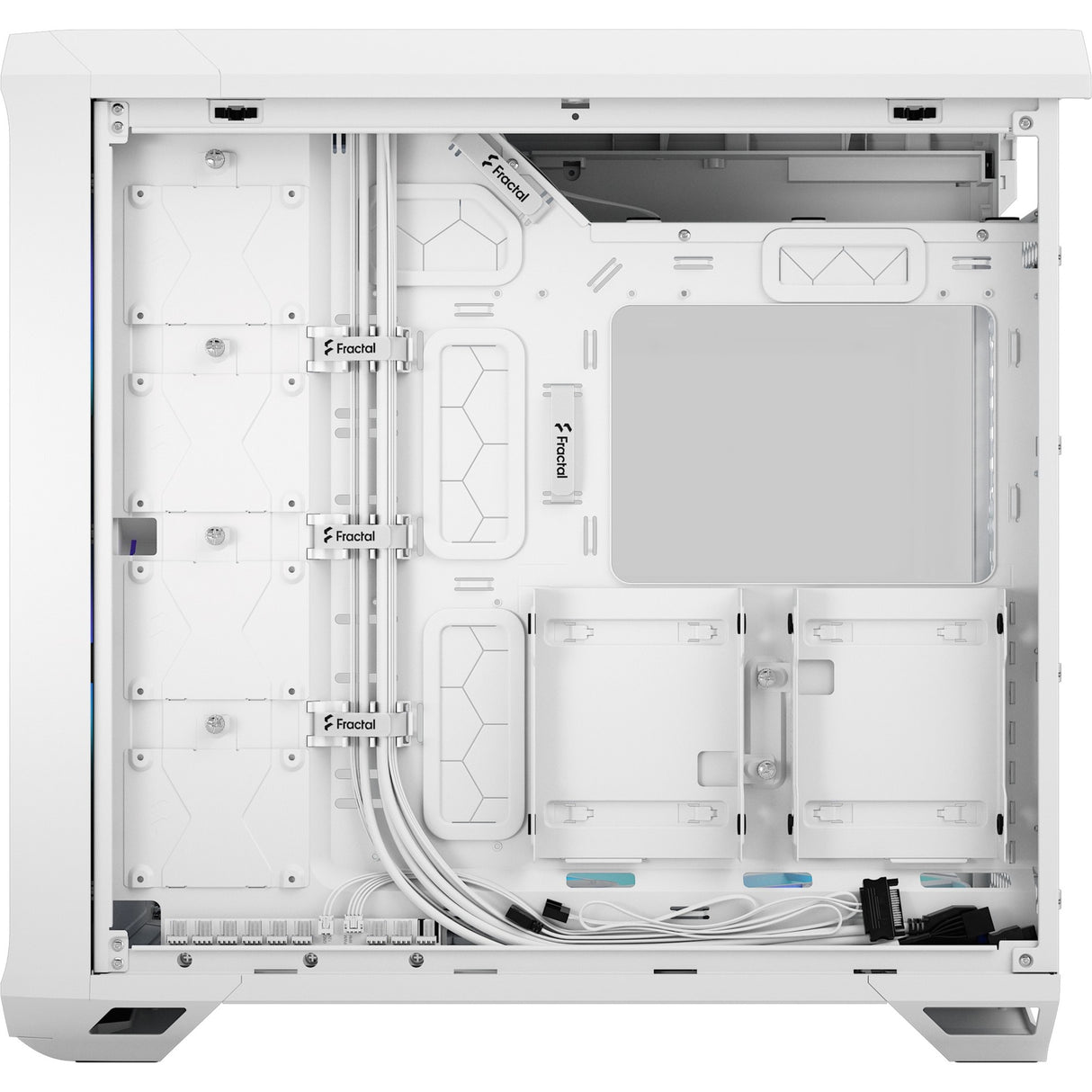 Fraktales Design Torrent White RGB TG Clear Tönung