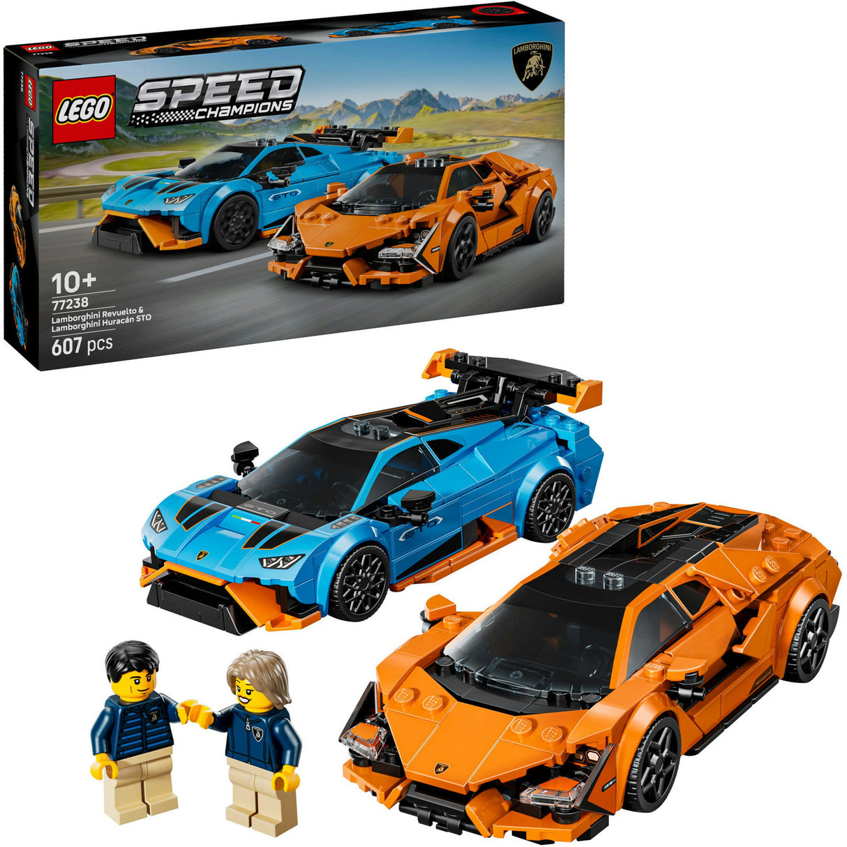 Lego Speed Champions 77238 Lamborghini Revuelto und Huracan Sto