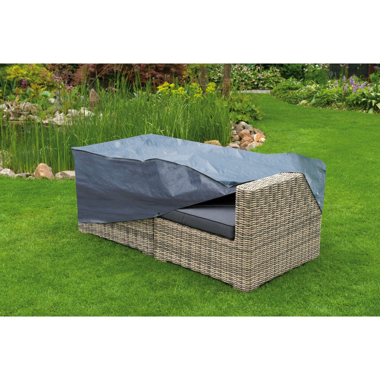 Naturgartenmöbelabdeckung für 2-Sitzer-Lounge-Sofa
