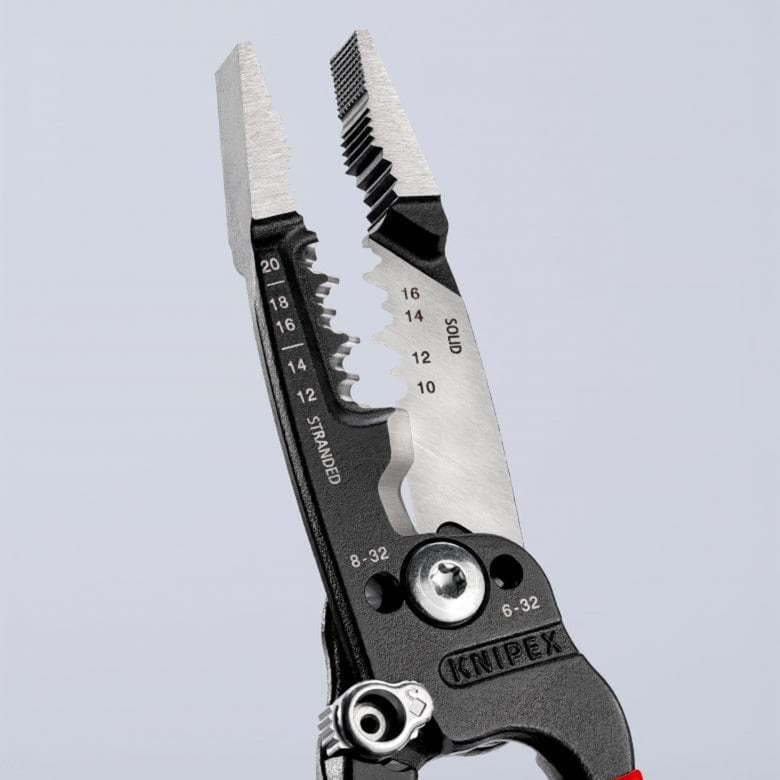 Knipex Abisolierzange Multifunktionszange | für Elektriker | amerikanisches Modell | kunststoffbeschichtet - 13 71 8