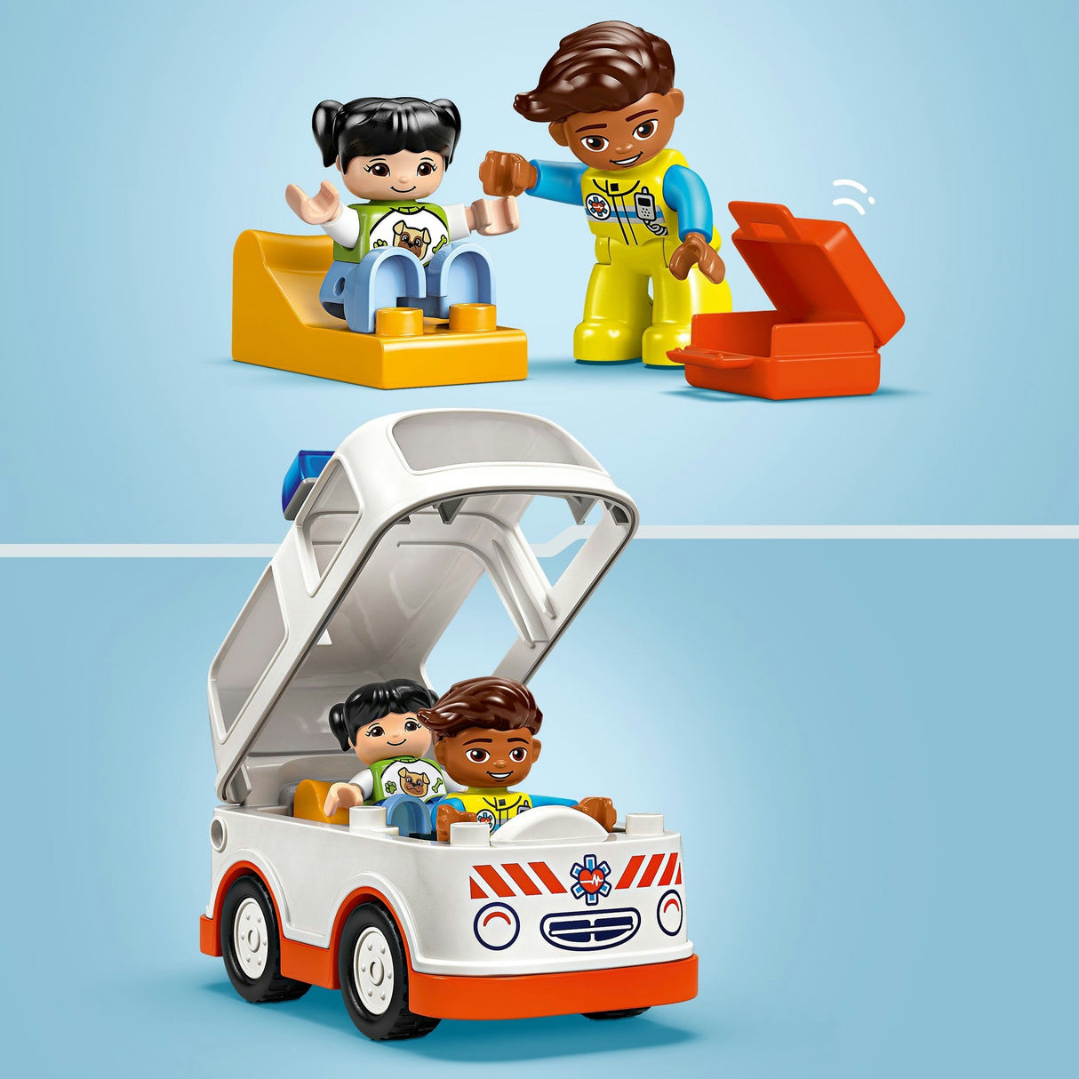 Lego Duplo Town 10447 Krankenwagen mit Fahrer