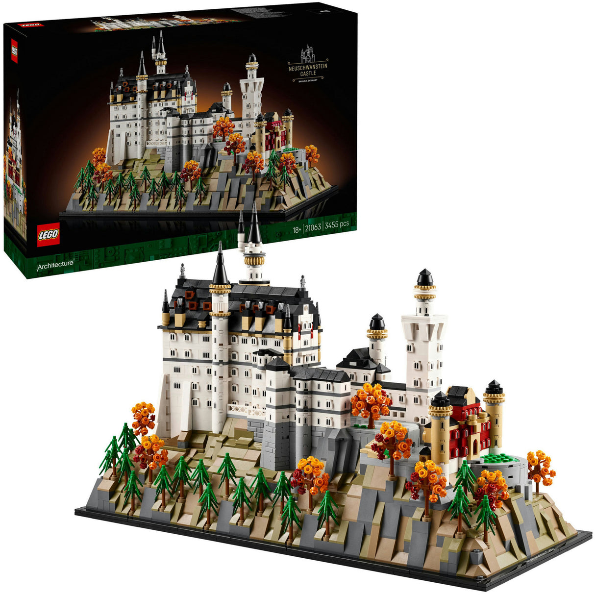 Lego-Architektur 21063 Sammlungsset Schloss Neuschwanstein