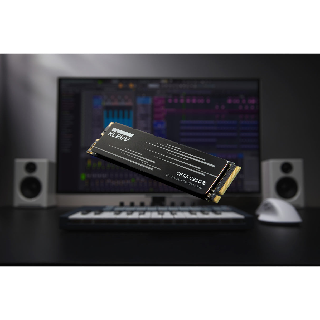 Klevv cras c910g 1 tb ssd (zwart, k01tbm2sp0-10g, pcie gen 4.0 x4, nvme 2.0)