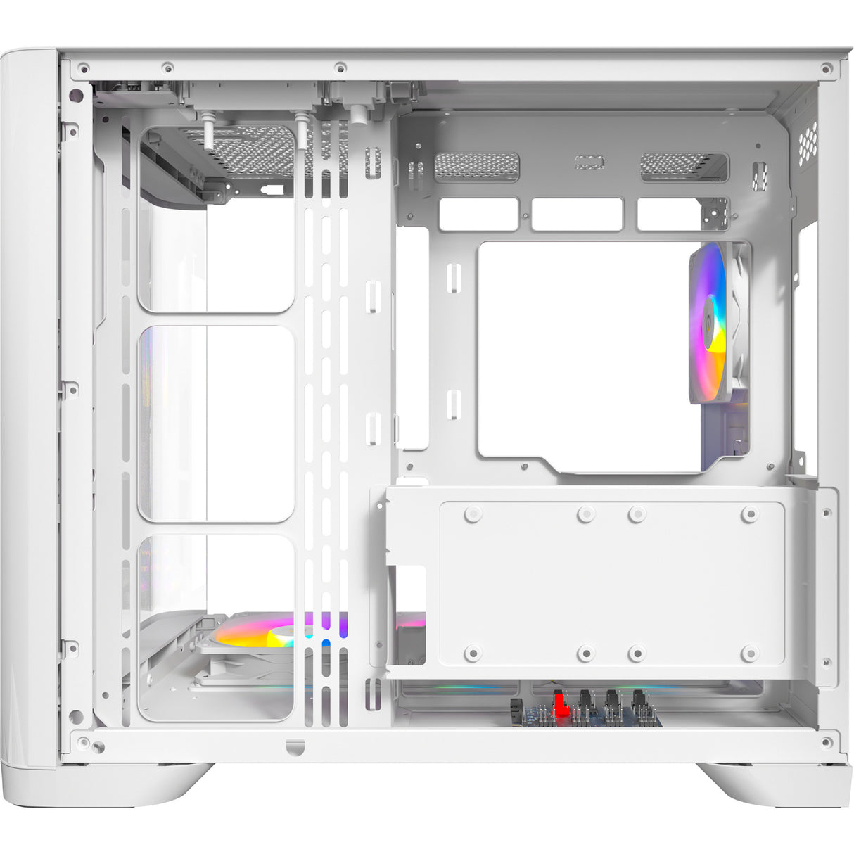 Antec C5 Curve Argb Midi-Tower-Gehäuse (weiß | 2x USB-A | 1x USB-C | gehärtetes Glas)