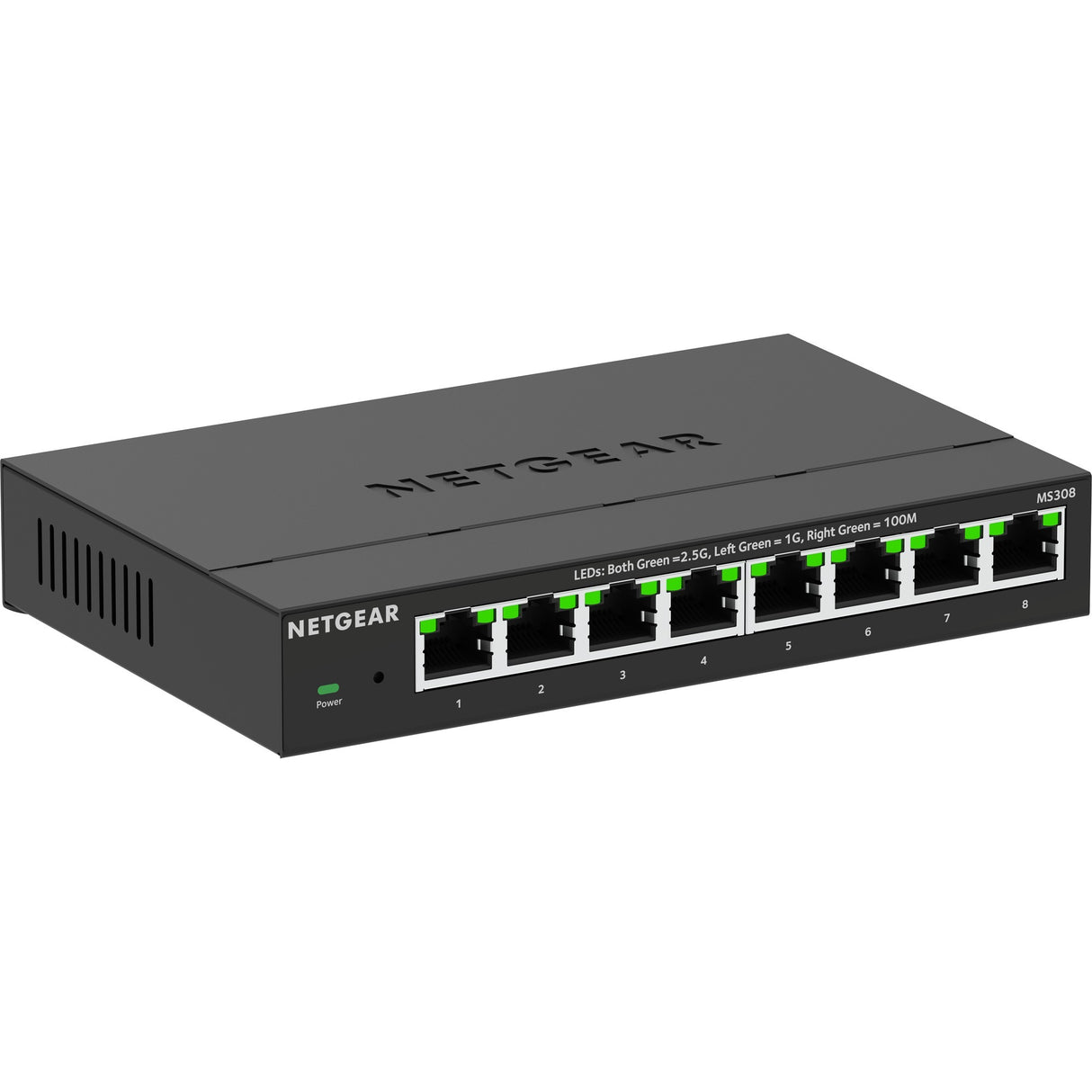 Netgear 8-Port 2,5G Multi-Gigabit-Ethernet-Unmanaged-Switch (schwarz, nicht verwaltet)