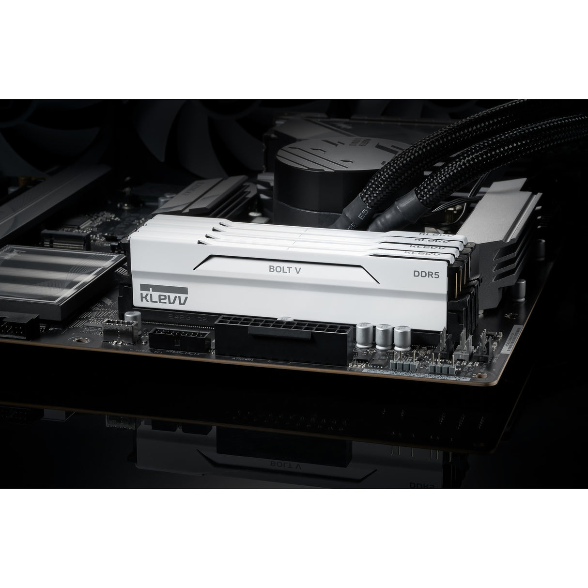 Klevv 32 gb ddr5-6000 (2x 16 gb) kit werkgeheugen (wit, kd5agu880-60a300i, bolt v, xmp 3.0, expo)