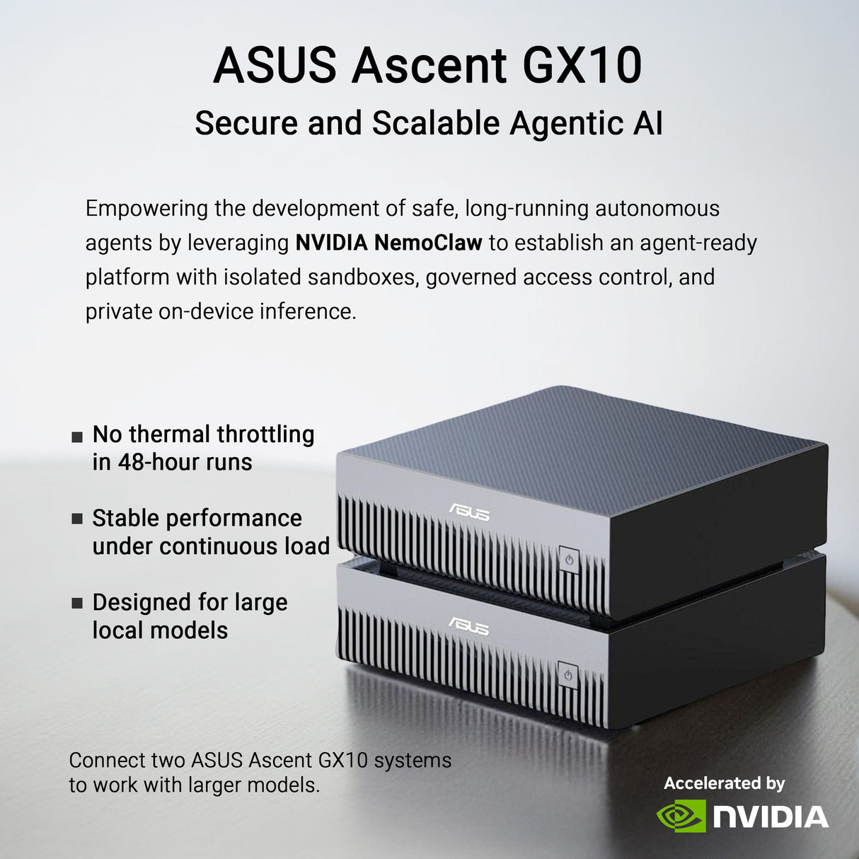 Asus ascent gx10 arm v9.2-a 128 2 mini-pc (donkergrijs | nvidia gb10 grace blackwell | dgx spark | nvlink-c2c | 128 gb | 2 tb ssd)