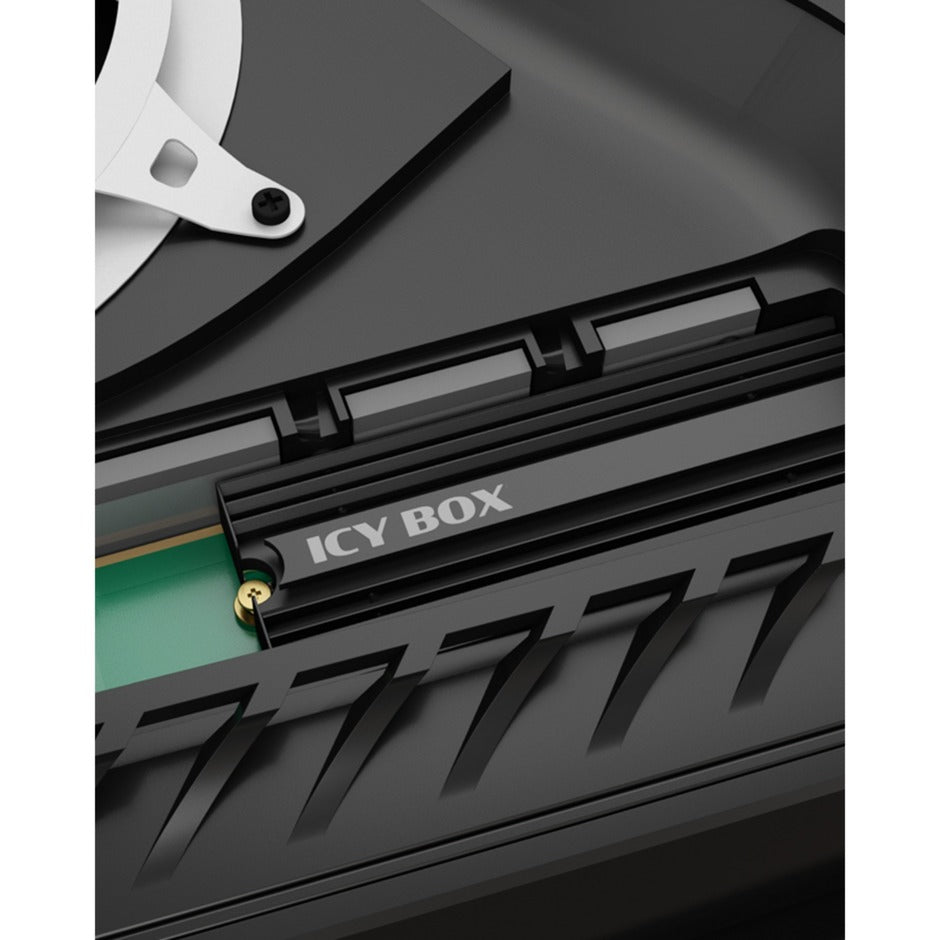 Icy Box ib-m2hs-ps5 Kühlkörper (schwarz, M.2 SSD Kühlkörper für Playstation 5)