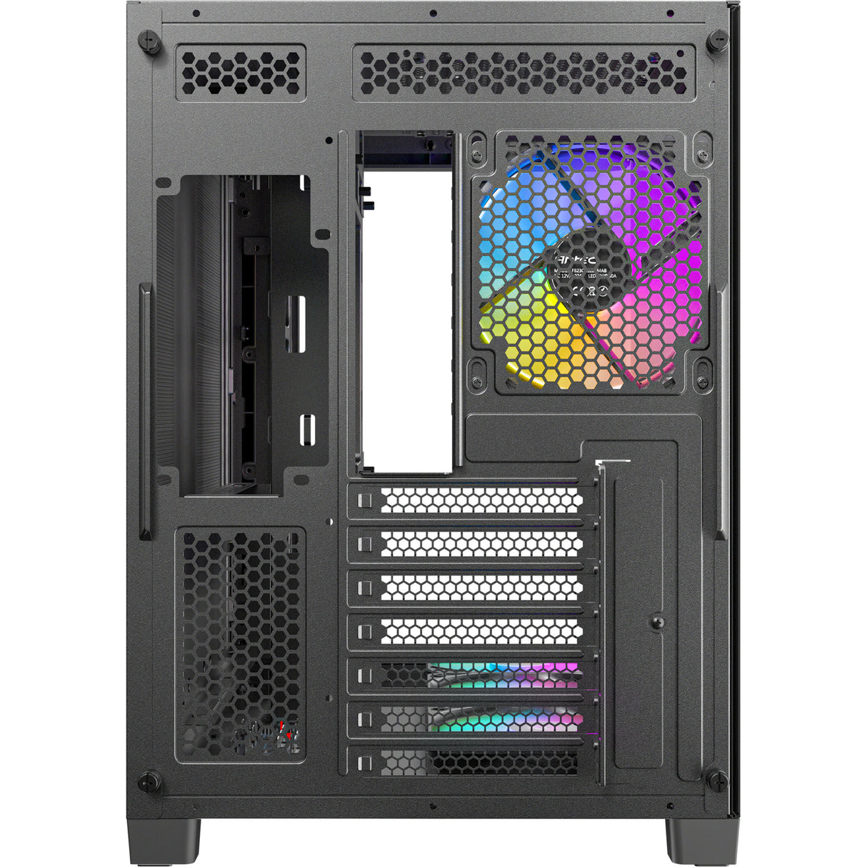 Antec C5 Curve Argb Midi-Tower-Gehäuse (schwarz | 2x USB-A | 1x USB-C | gehärtetes Glas)