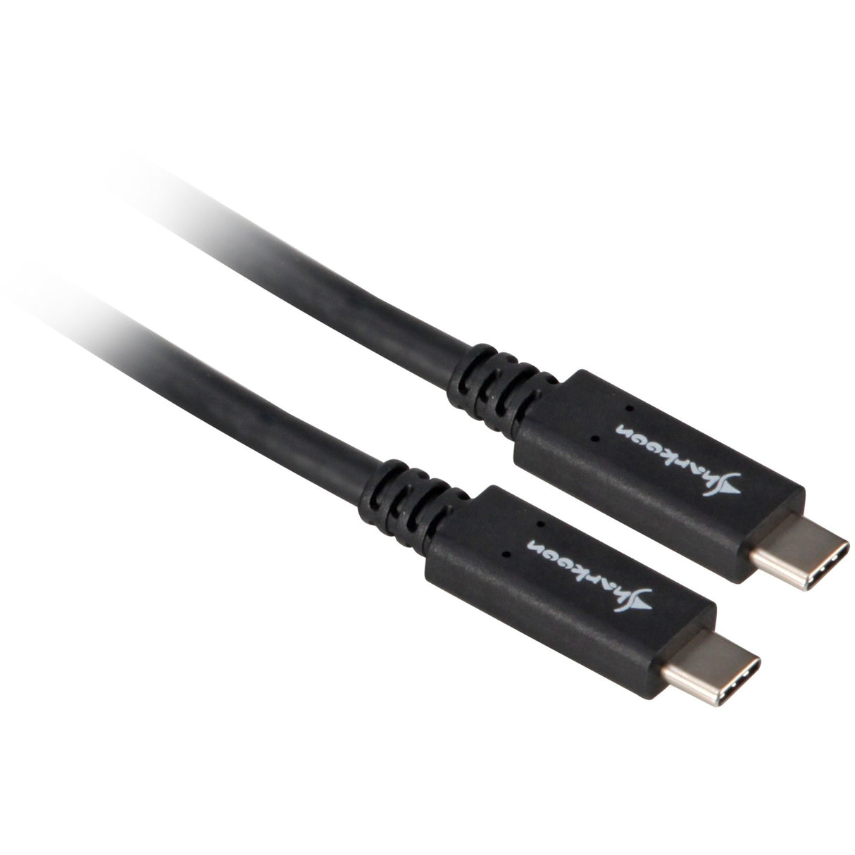 Sharkoon USB-C 3.2 > USB-C Kabel (schwarz, 0,5 Meter)