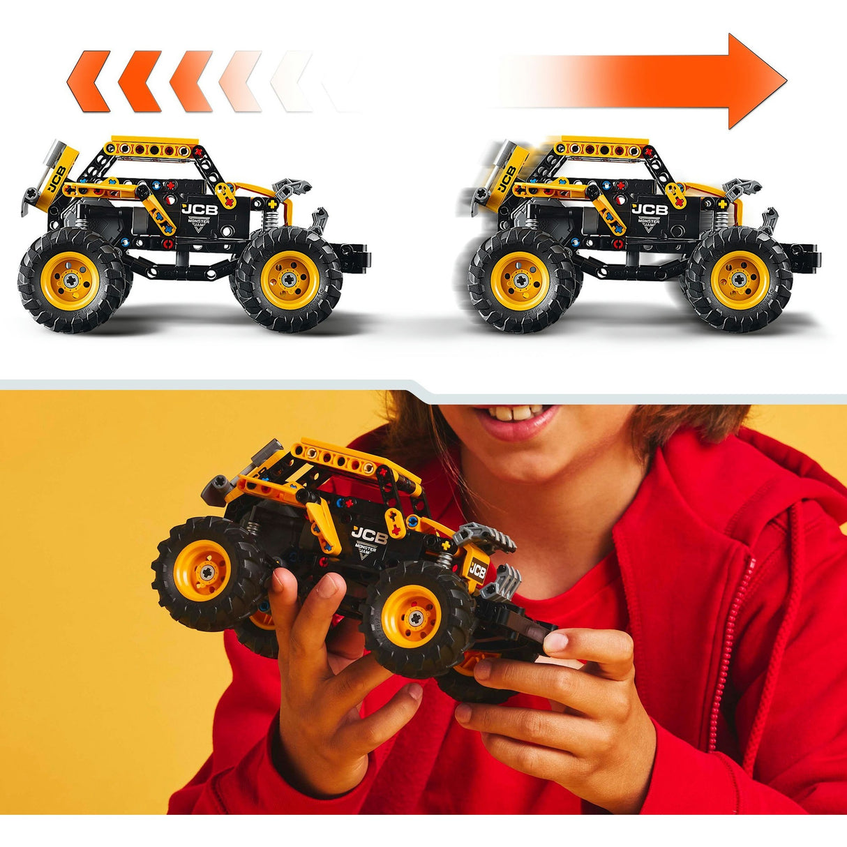 Lego Technic 42199 Monster Jam Digatron zurückziehen