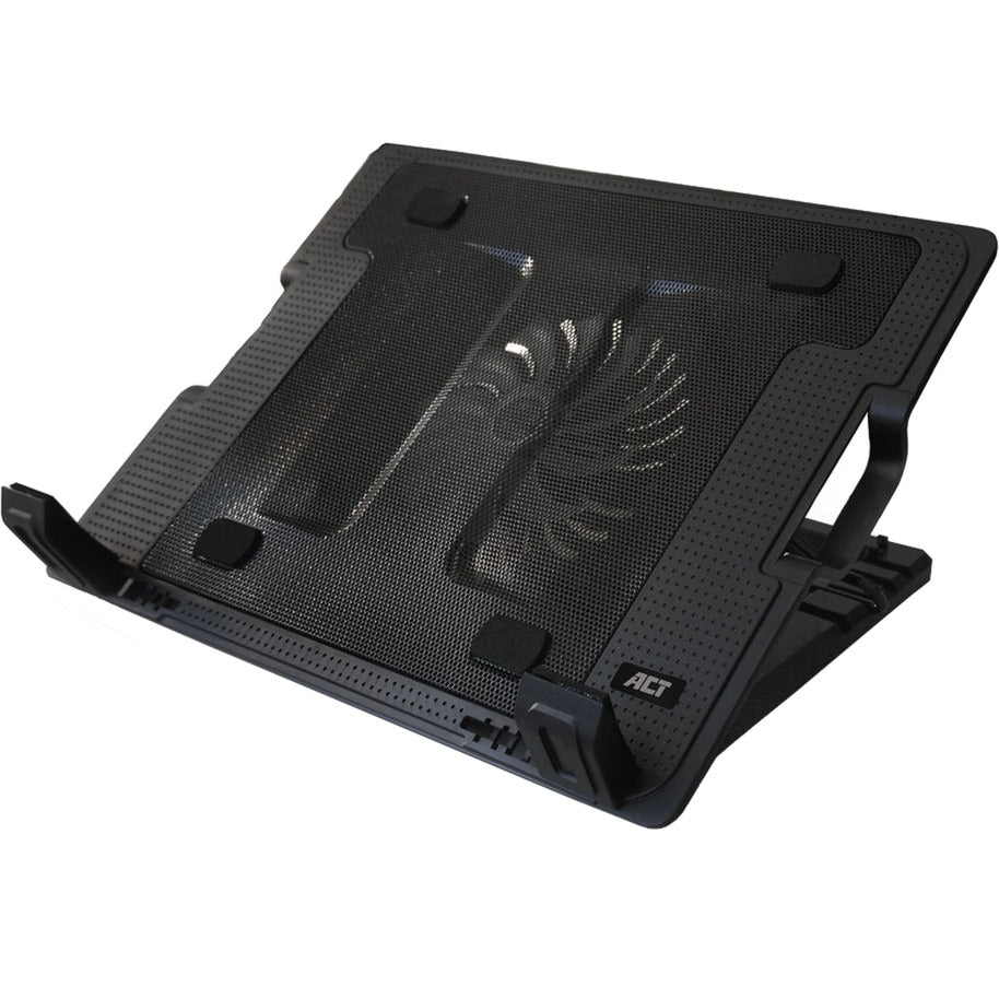 Act Laptopständer AC8110, schwarzes Aluminium, Kunststoff