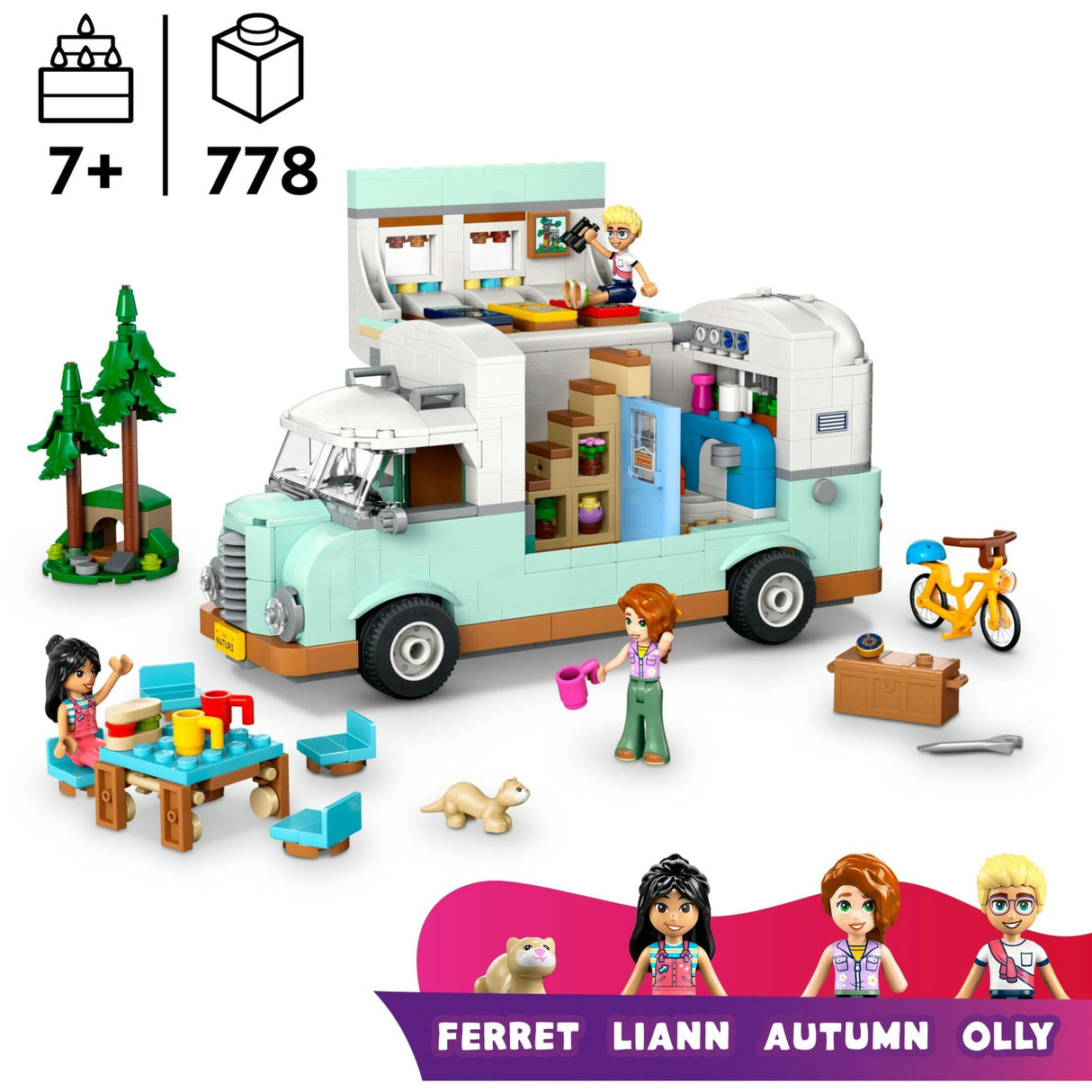 Lego Friends 42663 Wohnmobil-Abenteuer mit Freunden
