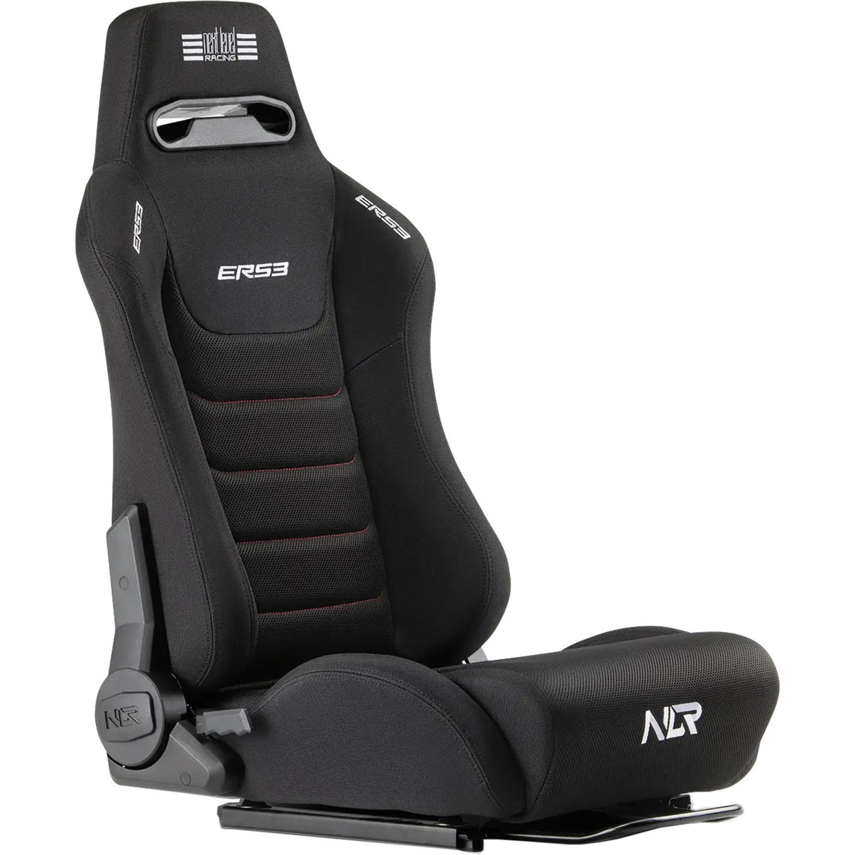 Next Level Racing ERS3 Elite Liegesitz – Stoff Simaero Mesh Edition Rennstuhl (schwarz)