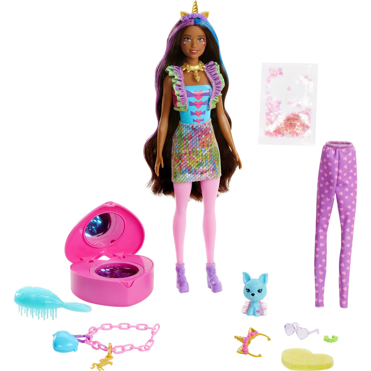 Mattel Farbe enthüllen Fantasy Fashion Eenhoorn
