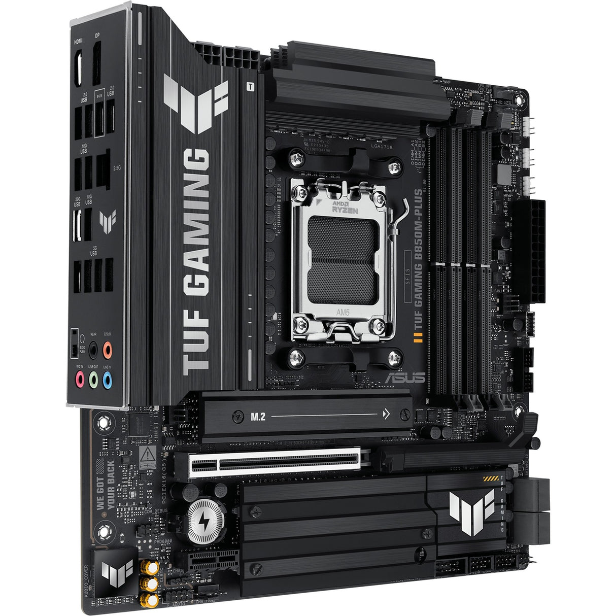 Asus TUF Gaming B850M-Plus Sockel AM5 Motherboard (2,5 GBE-LAN, Sound, µatx)