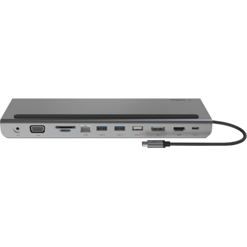 Belkin Connect 11-in-1-USB-C-Hub-Dockingstation (Silber-Schwarz)