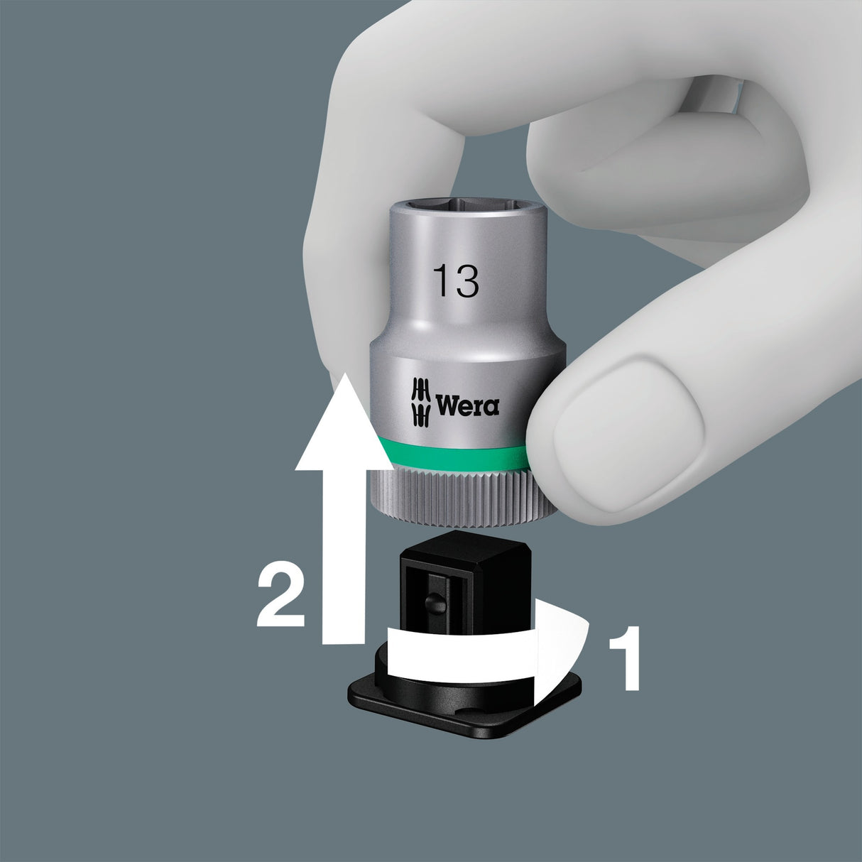 Wera 8100 SB 11 Zyklop Metall -Verwertungssatz, 3 8