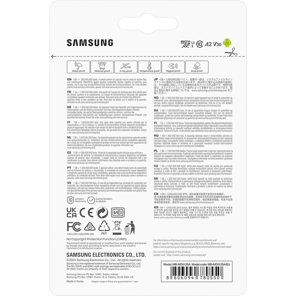 Samsung Pro Plus 512 GB MicroSDXC (2023)