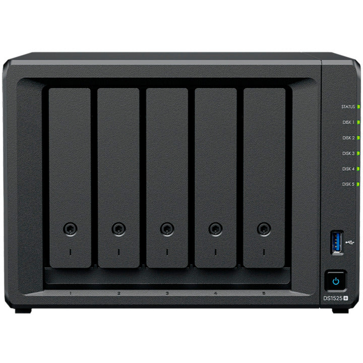 Synology Diskstation DS1525+ NAS (schwarz, 2x LAN, USB)
