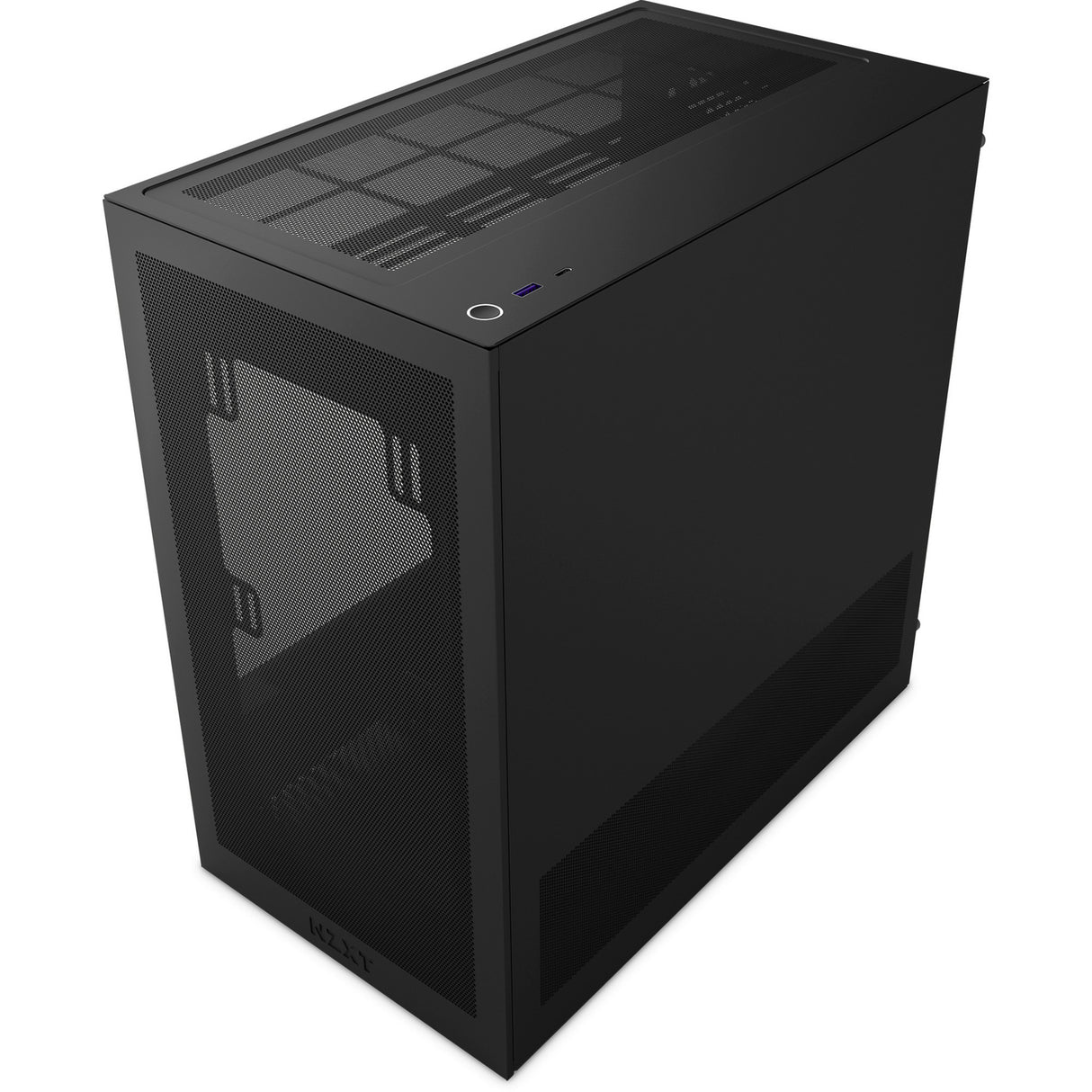 Nzxt h3 flow Midi-Tower-Gehäuse (schwarz (matt) | 1x USB-A | 1x USB-C | gehärtetes Glas)