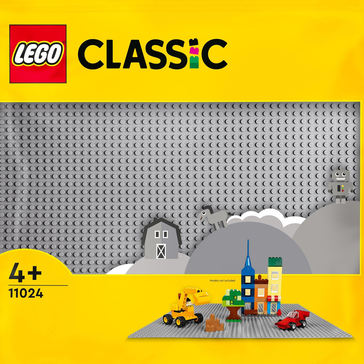 Lego Classic graue Bauplatte 48x48 Bauplatte 11024