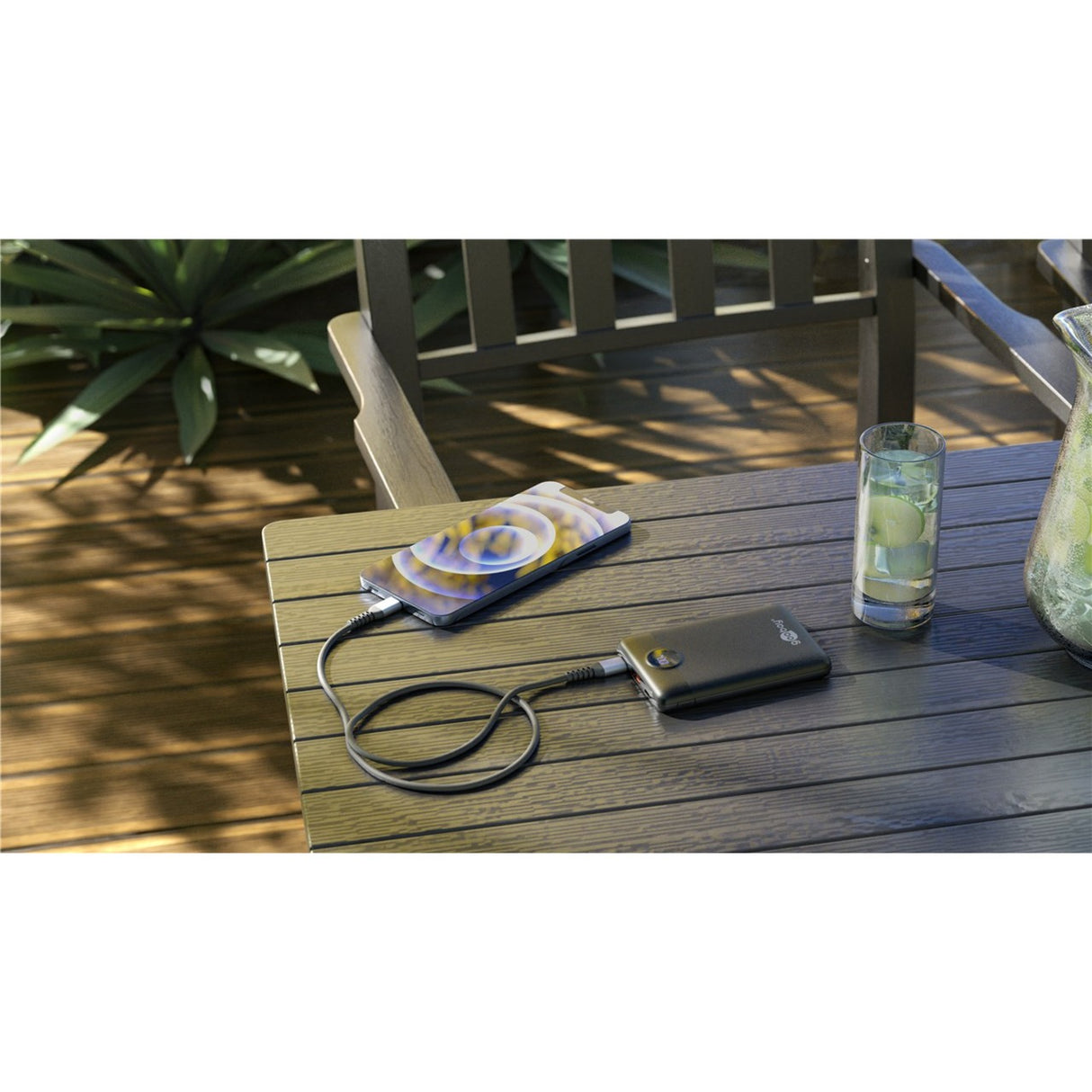 Goobay Powerbank Kompakt 10.000 mAh