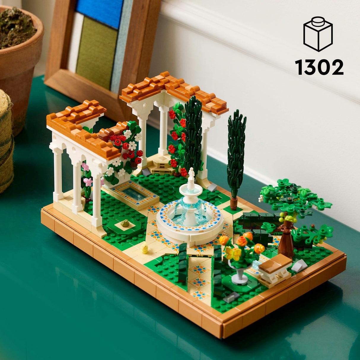 Lego Icons 10359 Garten mit Springbrunnen