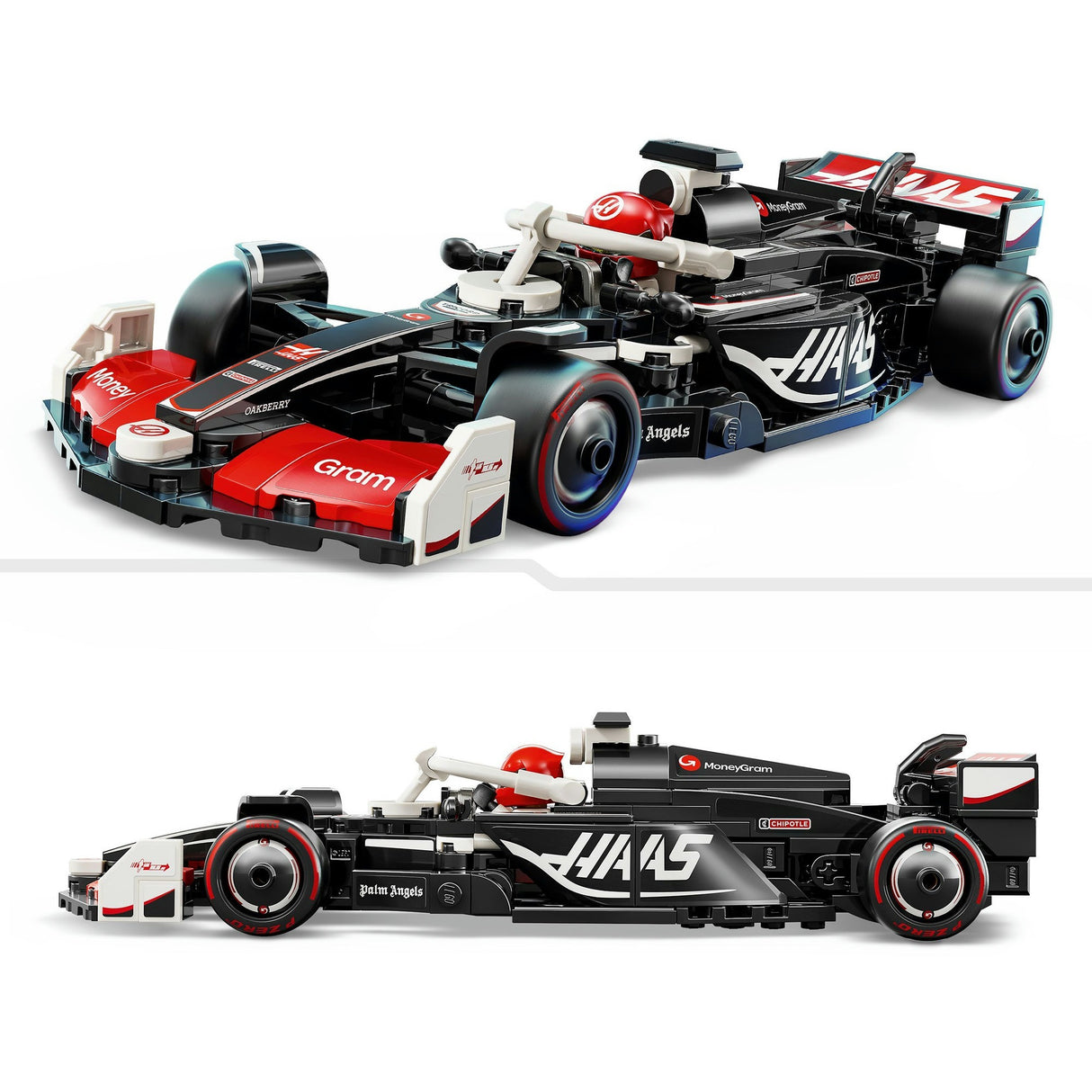 Lego Speed Champions 77250 Moneygram Hare F1 Team VF-24 Rennwagen