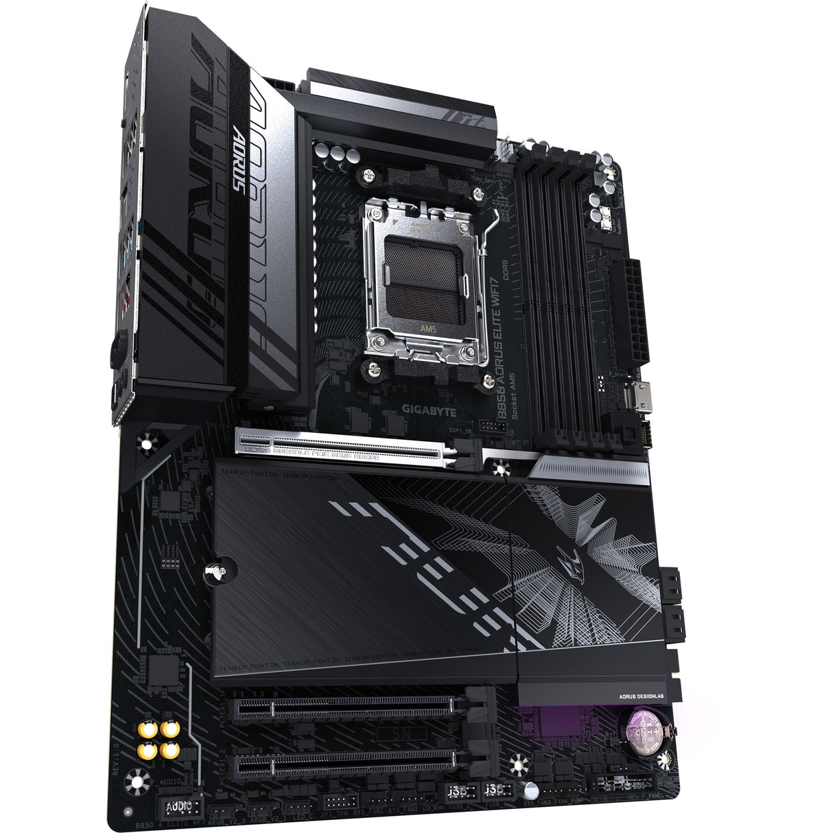 Gigabyte B850 Aorus Elite WiFi7 Sockel AM5 Mainboard (schwarz, RAID, 2,5GB-LAN, WiFi 7, BT, Sound, ATX)