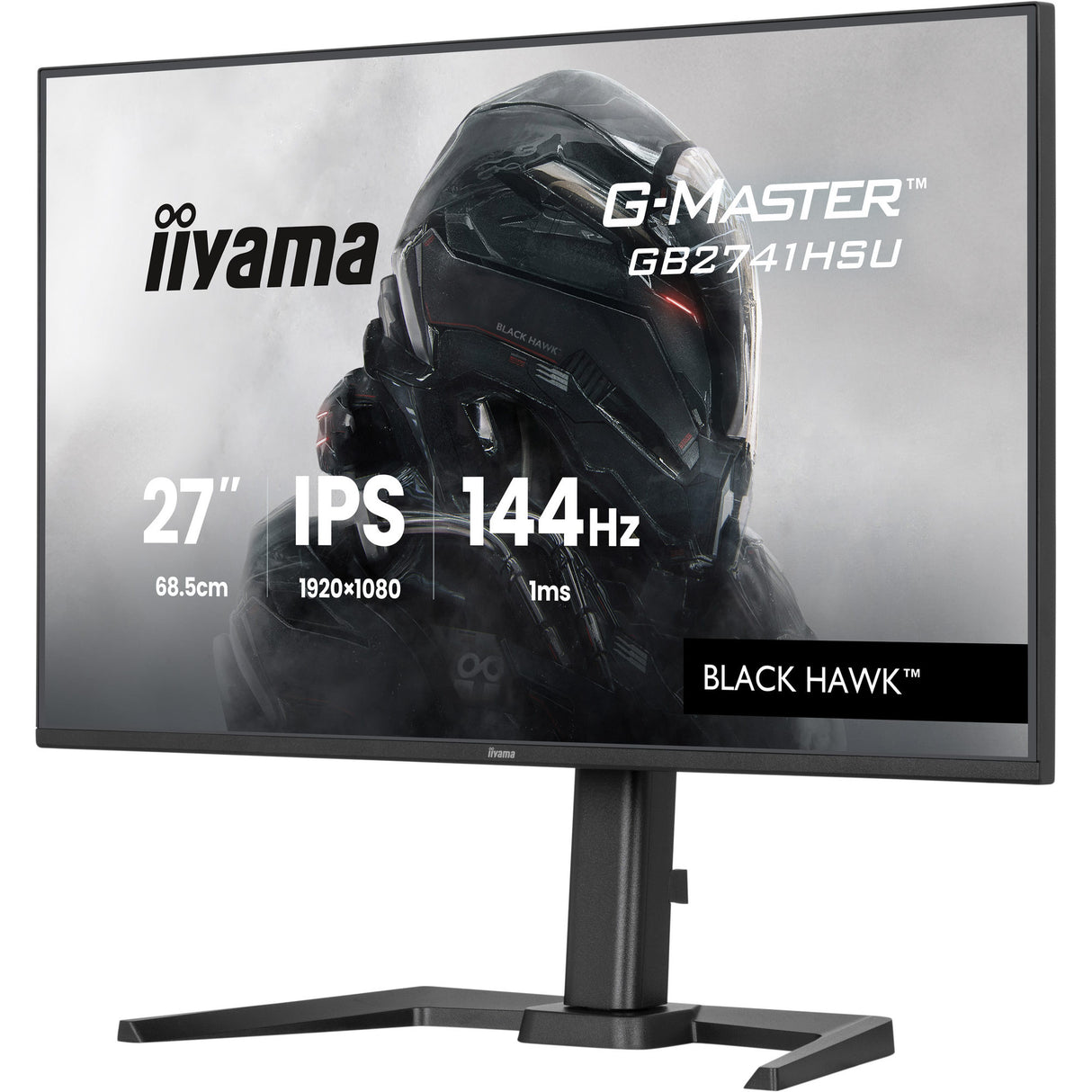 Iiyama G-Master Black Hawk GB2741HSU-B1 27 Gaming-Monitor (schwarz, HDMI, DisplayPort, 2x USB-A, USB-B, 144 Hz)
