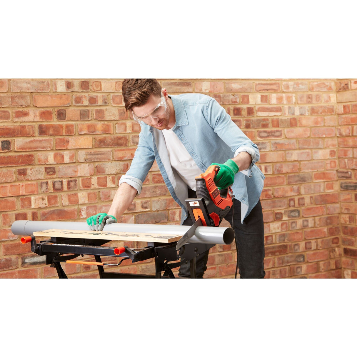Black+Decker 500 W Scorpion Multisaw mit Autoselect-Technologie RS890K-QS Säbelsäge (Orange Schwarz)