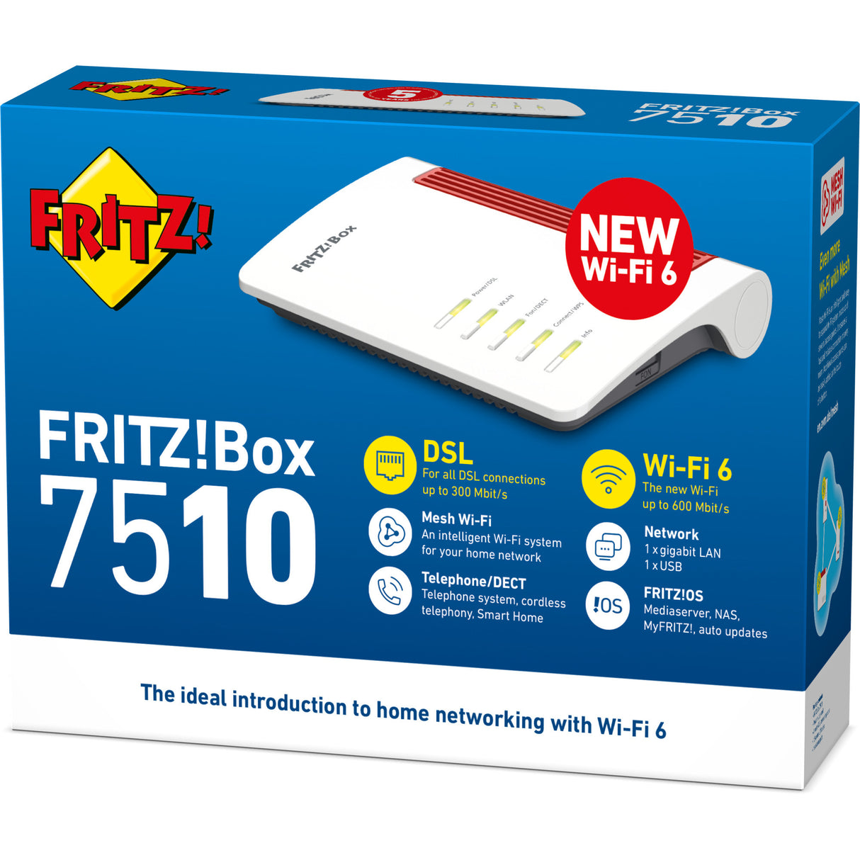 Fritz! Box 7510 Edition internationaler Router (rot)