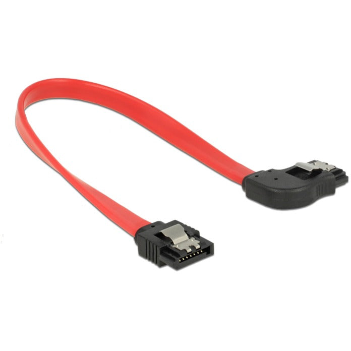 Delock SATA 6 GB s, rechtes Eckkabel (rot, 0,2 Meter)