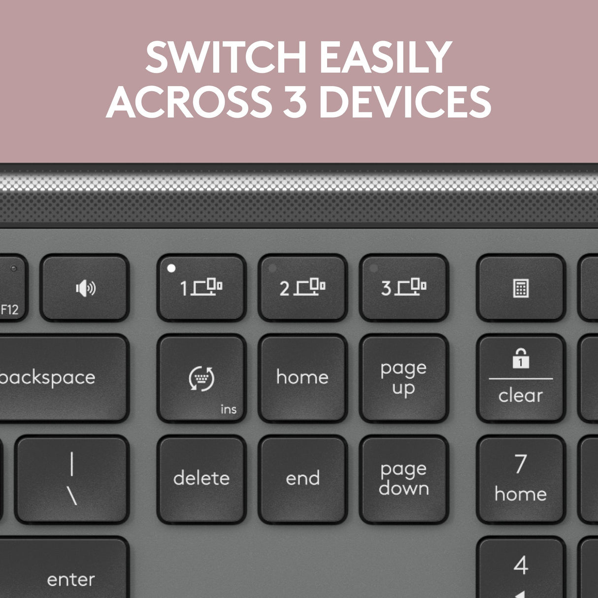 Logitech MK950 Signature Slim Wireless-Desktop-Set (Graphit, US-internationales Layout (QWERTY), 400–4000 dpi)