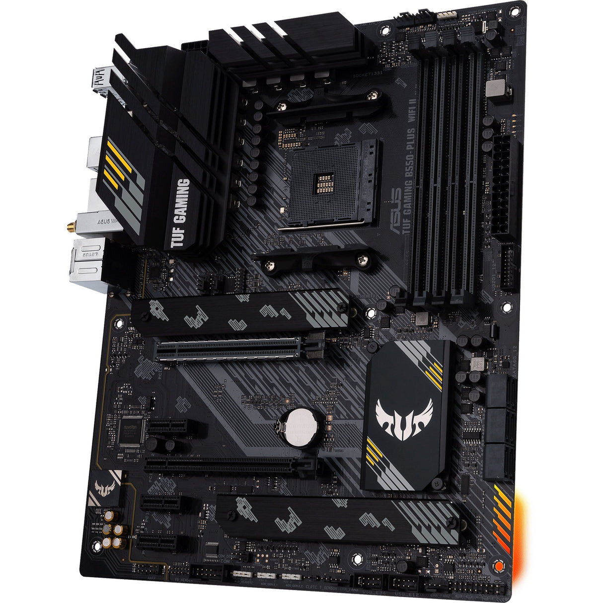 Asus Tuf Gaming B550-Plus WiFi II Sockel AM4 Motherboard (Schwarz, RAID, GB-LAN, WiFi 6, BT, Sound, ATX)