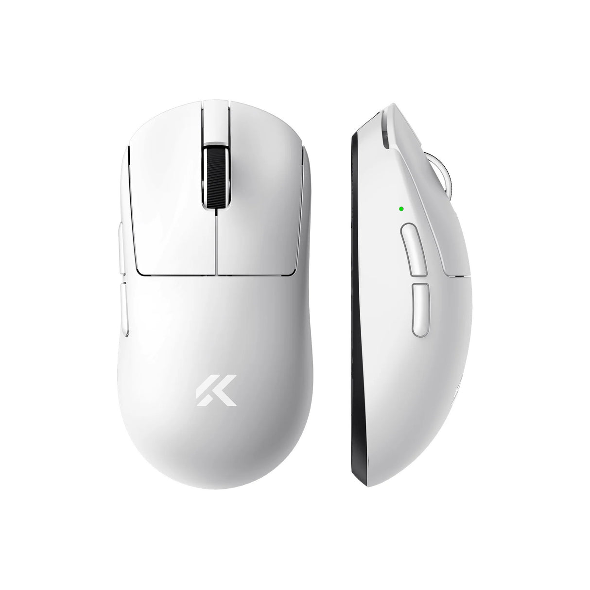 Mchose a7 v2 pro gaming muis (wit, 26.000 dpi, 8k, 2.4 ghz bluetooth usb-c)