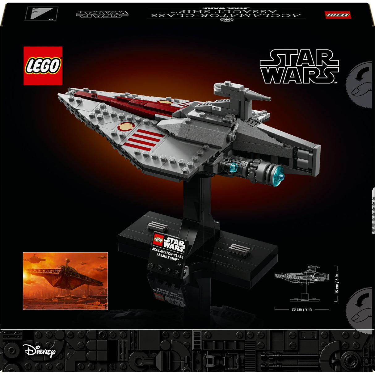 Lego Star Wars 75404 Angriffsschiff der Acclamator-Klasse