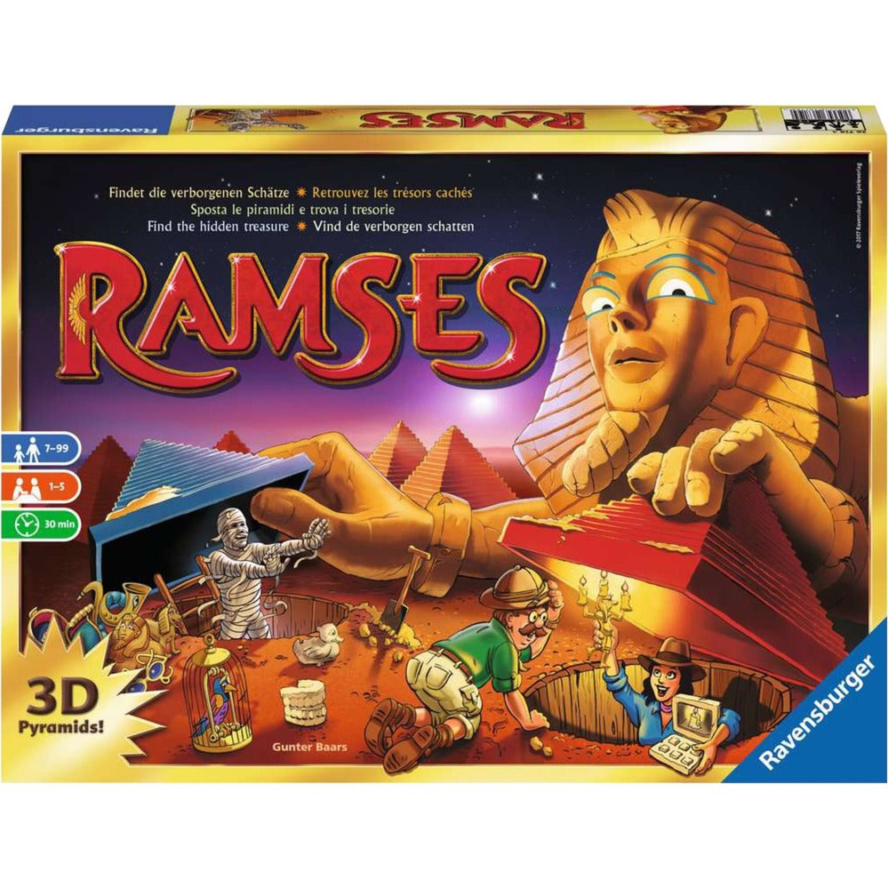 Ravensburger Ramses Brettspiel (mehrsprachig, 1 - 5 Spieler, 30 Minuten, ab 7 Jahren)