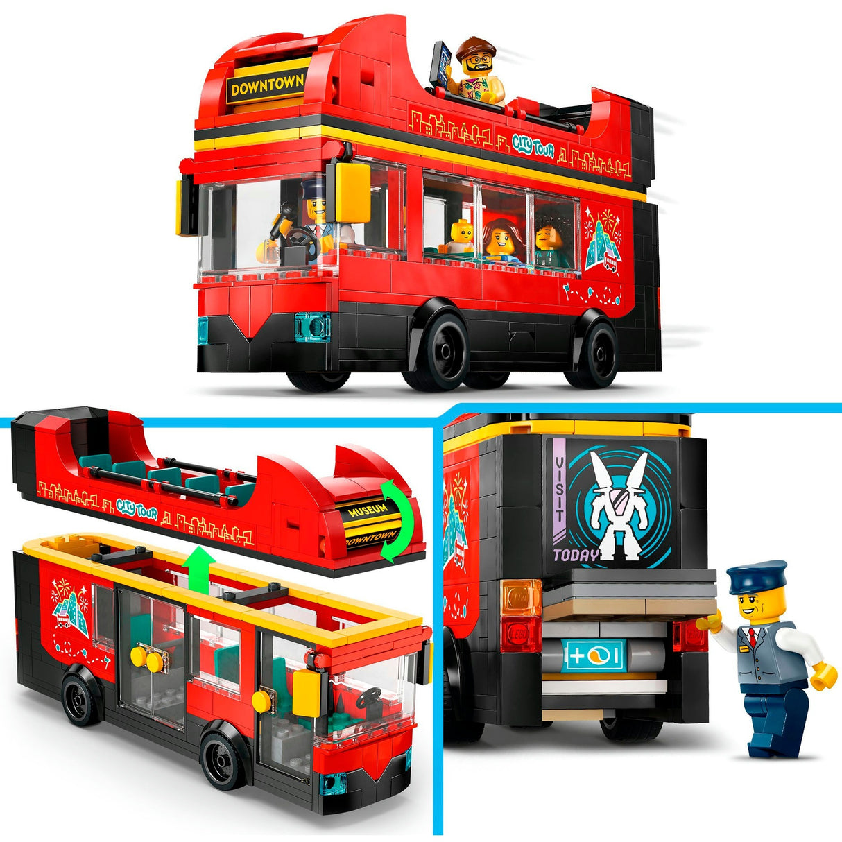 Lego City 60407 Touristen Red Double Hahn