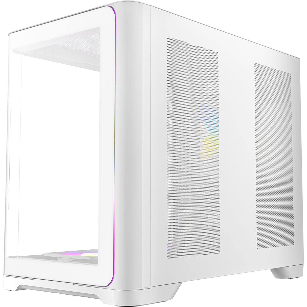 Antec C5 Curve Argb Midi-Tower-Gehäuse (weiß | 2x USB-A | 1x USB-C | gehärtetes Glas)
