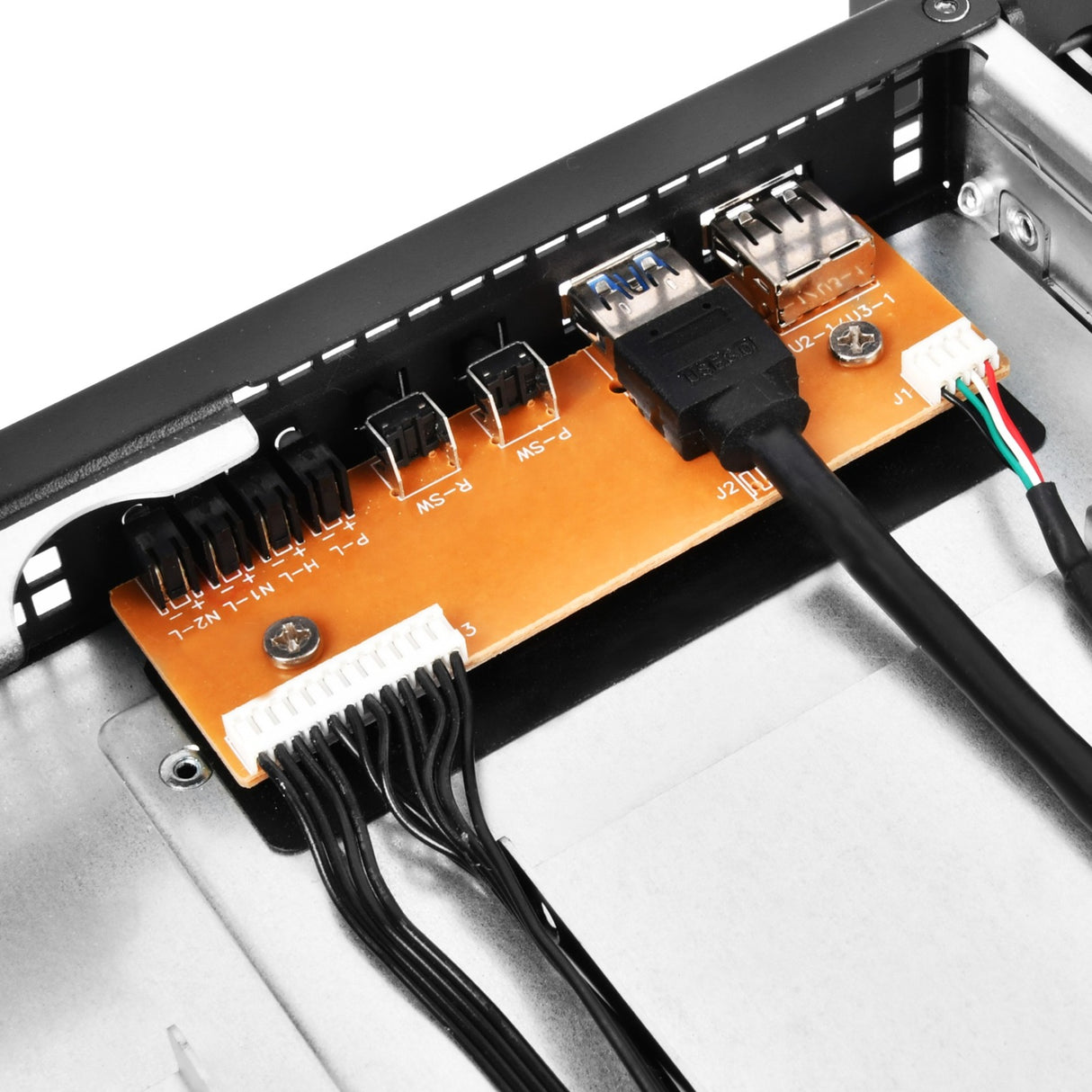 Silverstone RM21-308 Rackgehäuse (schwarz | 1x USB-A 2.0 | 1x USB-A 3.2 (5 Gbit s))