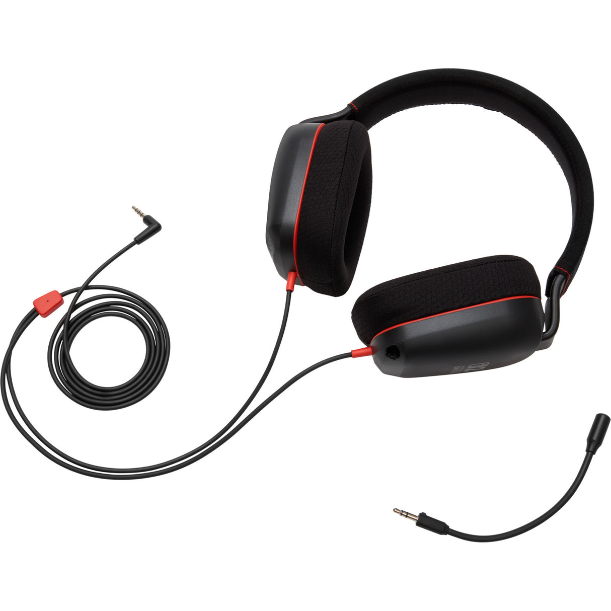 Powera kabelgebundenes Stereo-Headset für Nintendo Switch 2 Over-Ear-Gaming-Headset (schwarz rot, Nintendo Switch 2, Nintendo Switch – OLED-Modell, Nintendo Switch, Nintendo Switch Lite)