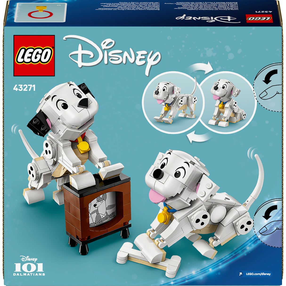 Lego 43271 Disney-Klassiker Lucky und Penny aus 101 Dalmatiner