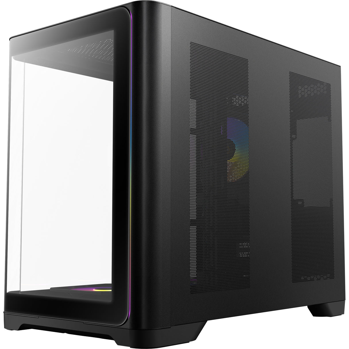 Antec C5 Curve Argb Midi-Tower-Gehäuse (schwarz | 2x USB-A | 1x USB-C | gehärtetes Glas)