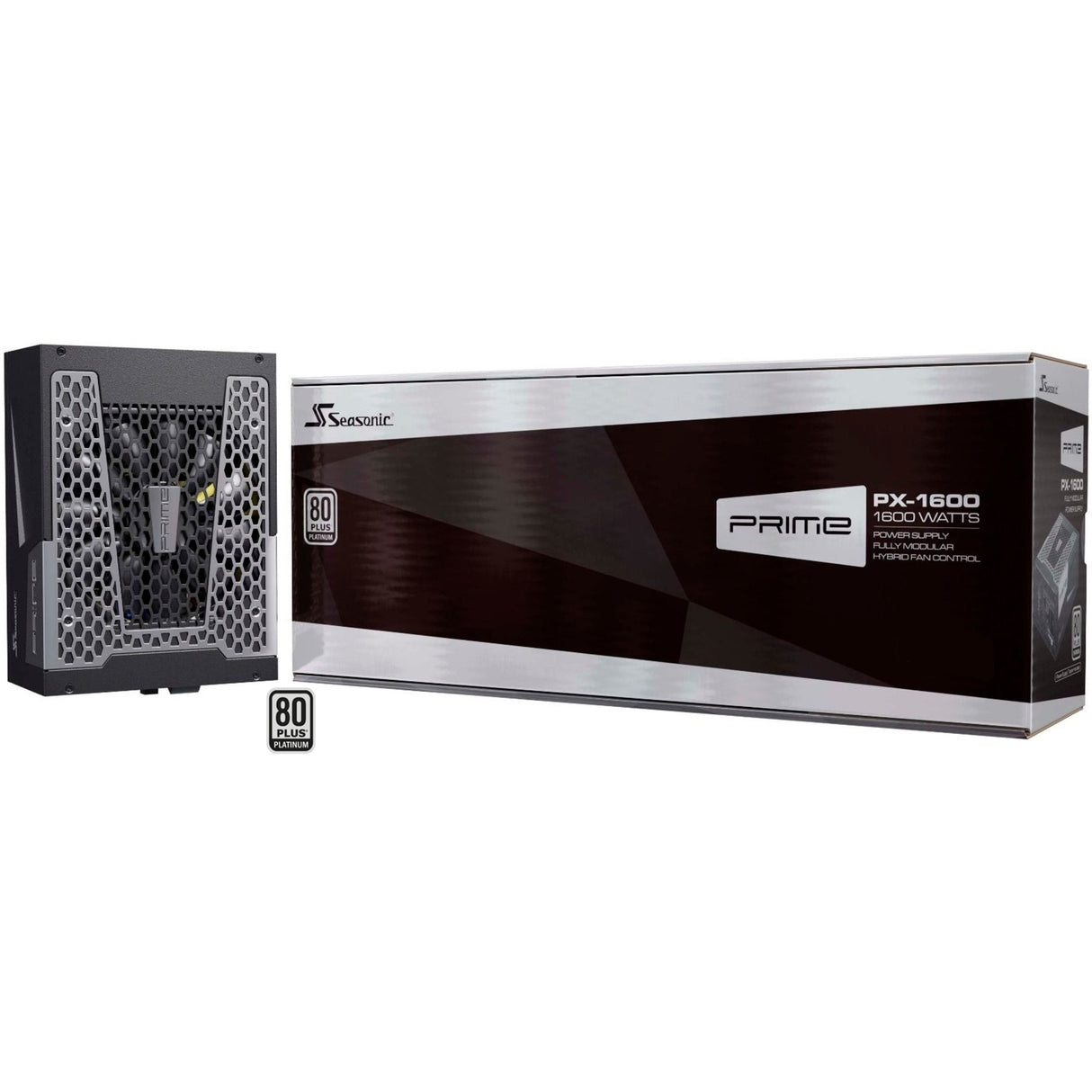 Seasonic Prime PX-1600 Modulares 1600-Watt-Netzteil (Schwarz, 2x 12VHPWR, 8x PCIe)