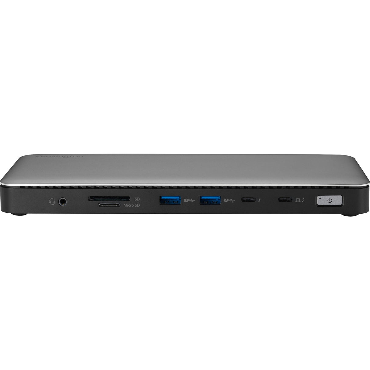 Kensington SD5760t Dockingstation (Silber Schwarz, Thunderbolt 4, USB-C, USB-A, HDMI, PD)